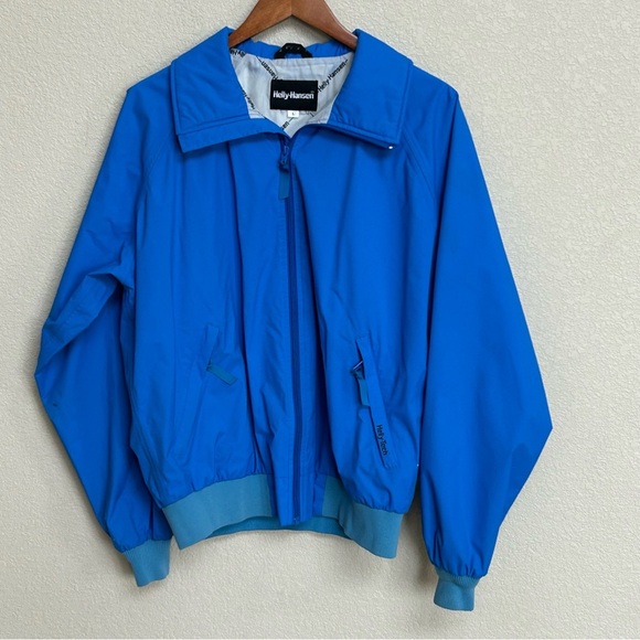 Helly Hansen Tech Jacket Windbreaker Size Large Blue - Picture 1 of 6